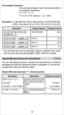 Page 18Degree-Minutes-Seconds Calculations
You can use degrees (hours), minutes and seconds key to perform a 
sexagesimal (base-60 notational system) calculation or convert the 
sexagesimal value into decimal value.
Degree-Minutes-Seconds         Decimal points Percentage Proportion : 
  the ratio/ percentage of each individual portion in 
a calculation expression. 
  If  A + B + C = D 
  A is a% of D where a =     x 100%
Examples:  To calculate the ratio of each portion as 25+85+90=200 
(100%), the ratio of 25...