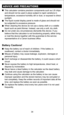 Page 34ADVICE AND PREC AUTIONS
This calculator contains precision components such as LSI chips 
and should not be used in place subject to rapid variations in 
temperature, excessive humidity dirt or dust, or exposed to direct 
sunlight.
The liquid crystal display panel is made of glass and should not 
be subjected to excessive pressure.
When cleaning the device do not use a damp cloth or a volatile 
liquid such as paint thinne r. Instead, use only a soft, dry cloth.
Do not under any circumstances dismantle...