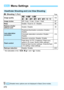 Page 470470
z: Shooting 1 (Red)Page
* Not selectable in the  and < v> modes.
3 Menu Settings
Viewfinder Shooting an d Live View Shooting
Image quality 1* / 
41* / 61*142
73  / 83  / 74  / 84  / 7 a  / 8 a  / b  / c
Image review Off / 2 sec. / 4 sec. / 8 sec. / Hold 67
Beep Enable / Touch to n / Disable 66
Release shutter 
without card Enable / Disable
38
Lens aberration 
correctionPeripheral illumination correction: Enable / 
Disable
175
Chromatic aberration correction: Enable / 
Disable
Distortion correction:...