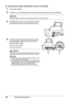 Page 5046Routine Maintenance
zCleaning the Paper Feed Roller of the Front Feeder
1Turn off the printer.
2Load five or more sheets of A4 or Letter-sized plain paper in the Front Feeder.
3Hold the Rear Cover Lever and then press to 
the right and pull to remove the Rear Cover.
4Manually rotate the paper feed roller toward 
you and apply a cotton swab or the like to 
wipe off dust or stain.
(A) Do not touch these.
(B) Paper feed roller
Note
Paper is loaded to aid the cleaning process and will not be printed on....