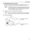 Page 15Basic Printing11
„Loading Plain Paper in the Cassette
Ensure that the paper is loadable in the Cassette. Legal-sized paper and 2.13 x 3.39 / 
54.0 x 86.0 mm size paper, and Photo Stickers are not loadable in the Cassette.
zFor detailed information on the specialty media Canon provides for use 
with its various printers, refer to  “Using Specialty Media ” on page 18.
z See “Printing Media” in the 
User’s Guide for detailed instructions on 
how to load specialty media into the printer.
1Flatten the four...