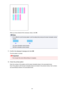 Page 149When you have entered all the necessary values, click OK.
Note
•
If it is difficult to pick the best pattern, pick the setting that produces the least noticeable vertical
streaks.
(A) Least noticeable vertical streaks
(B) Most noticeable vertical streaks
11.
Confirm the displayed message and click  OK
The third pattern is printed.
Important
•
Do not open the cover while printing is in progress.
12.
Check the printed pattern Enter the numbers of the patterns with the least noticeable stripes in the...