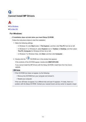 Page 311CannotInstallMPDrivers
ForWindows:
ForMacOS:ForWindows:
