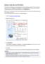 Page 133SettingaPageSizeandOrientationThepapersizeandorientationareessentiallydeterminedbytheapplicationsoftware.Whenthepagesize
andorientationsetfor PageSizeandOrientation onthePageSetup tabaresameasthosesetwiththe
applicationsoftware,youdonotneedtoselectthemonthe PageSetuptab.
Whenyouarenotabletospecifythemwiththeapplicationsoftware,theprocedureforselectingapagesize
andorientationisasfollows:...