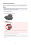 Page 328PaperIsJammedinsidePrinterIfthejammedpapertearsandyoucannotremovethepapereitherfromthepaperoutputslotorfromthe
reartray,orifthejammedpaperremainsinsidetheprinter,removethepaperfollowingtheinstructions
below.
Note
