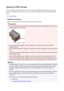 Page 37ReplacingaFINECartridgeWhenremaininginkcautionsorerrorsoccur,theinklampsandthe Alarmlampwillflashtoinformyouof
theerror.Inthisstate,theprintercannotprintorscan.Countthenumberofflashesandtakeappropriate
action.
AnErrorOccurs
ReplacingProcedure
WhenyouneedtoreplaceaFINEcartridge,followtheprocedurebelow.
Important
