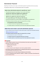 Page 336Administrator PasswordDepending on the printer you are using, an administrator password is specified at the time of purchase.
The password is either "canon" or the printer serial number if it is specified.
Model whose administrator password is specified as "canon":