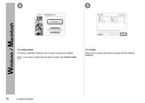 Page 1454
4  Install the Software
Click Install.
Click Easy Install.
The drivers, application software, and on-screen manuals are installed.
If you want to select particular items to install, click  Custom Install.
• Follow any on-screen instructions to proceed with the software 
installation. 