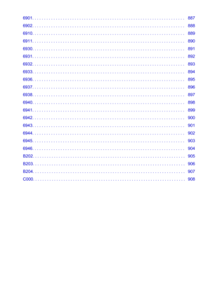 Page 156901. . . . . . . . . . . . . . . . . . . . . . . . . . . . . . . . . . . . . . . . . . . . . . . . . . . . . . . . . . . . . . . . .   887
6902. . . . . . . . . . . . . . . . . . . . . . . . . . . . . . . . . . . . . . . . . . . . . . . . . . . . . . . . . . . . . . . . .   888
6910. . . . . . . . . . . . . . . . . . . . . . . . . . . . . . . . . . . . . . . . . . . . . . . . . . . . . . . . . . . . . . . . .   889
6911. . . . . . . . . . . . . . . . . . . . . . . . . . . . . . . . . . . . . . . . . . ....