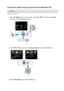 Page 33Connection without Using an Access Point (Windows XP)
Restrictions
(Appears in a new window)
1.
Press the  HOME button (A) on the printer, use the  or  button (B) to display  Setup,
then press the right  Function button (C).
2.
Use the  or  button (D) to select  Device settings, then press the OK button.
3.
Select  LAN settings , then press the  OK button.
33 