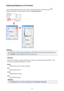 Page 730Adjusting Brightness and ContrastYou can adjust images that are too dark or bright, or too flat due to lack of contrast by using 
(Brightness/Contrast) in ScanGear (scanner driver)'s  Advanced Mode tab.
Note
