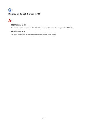 Page 936Display on Touch Screen Is Off
