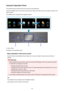 Page 244Using the Operation PanelThe operation panel consists of the touch screen (A) and buttons (B).Touch the HOME screen on the touch screen with your finger tip to select menus for copying, scanning, and
other functions.
The HOME screen comprises three separate screens.
A: touch screen
B: Buttons on the operation panel
Basic Operation of the touch screen
Touch the touch screen lightly with your finger tip or move your finger to access various functions or
settings.
Important
