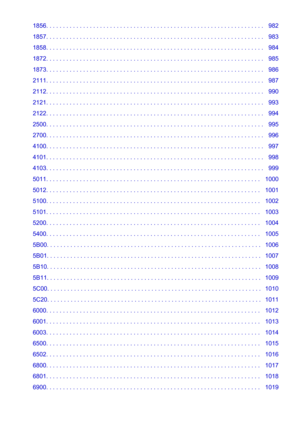 Page 161856. . . . . . . . . . . . . . . . . . . . . . . . . . . . . . . . . . . . . . . . . . . . . . . . . . . . . . . . . . . . . . . . .   982
1857. . . . . . . . . . . . . . . . . . . . . . . . . . . . . . . . . . . . . . . . . . . . . . . . . . . . . . . . . . . . . . . . .   983
1858. . . . . . . . . . . . . . . . . . . . . . . . . . . . . . . . . . . . . . . . . . . . . . . . . . . . . . . . . . . . . . . . .   984
1872. . . . . . . . . . . . . . . . . . . . . . . . . . . . . . . . . . . . . . . . . . ....