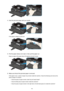 Page 9434.
Hold the jammed paper with your hands.
If the paper is rolled up, pull it out.
5.
Pull the paper slowly not to tear it, then pull the paper out.
Keep an angle of the paper about 45 degrees and pull it slowly.
6.
Make sure that all the jammed paper is removed.
If the paper is torn, a piece of paper may remain inside the machine. Check the following and remove the piece of paper if it remains.
•
Does the piece of paper remain under the print head holder?
•
Does the little piece of paper remain inside...