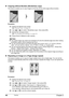 Page 4846Chapter 2Copying
zCopying without Borders (Borderless copy)
This feature enables you to copy images so that they fill the entire page without borders.
Procedure:
(1)Display the Special copy screen.
See“Special Copy” on page 43.
(2)Use [ ] or [ ] to select , then press [OK].
(3)Specify the necessary items.
See“To Change Print Settings” on page 35.
(4)Press [Color] or [Black] to start copying.
zRepeating an Image on a Page (Image repeat)
This feature enables you to copy an image multiple times onto a...