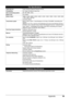 Page 10399 Appendix
Fax Specifications
Applicable linePublic Switched Telephone Network (PSTN)
CompatibilityG3 / Super G3 (Mono & Color Fax)
Data compressing systemMH, MR, MMR, JPEG
Modem typeFax modem
Modem speed33600 / 31200 / 28800 / 26400 / 24000 / 21600 / 19200 / 16800 / 14400 / 12000 / 9600 
/ 7200 / 4800 / 2400 bps
Automatic fallback
Transmission speedBlack & white: Approx. 3 seconds/page at 33.6 Kbps, ECM-MMR, transmitting from 
memory 
(Based on ITU-T No.1 chart for US specifications and Canon FAX...