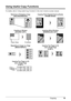 Page 2319 Copying
Using Useful Copy Functions
For details, refer to “Using Useful Copy Functions” in the User’s Guide on-screen manual.
Reducing or Enlarging a Copy
(ENLARGE/REDUCE)Copying Thick Originals Such as Books
(FRAME ERASE)
Copying on Stickers
(STICKER COPY)Copying without Borders
(BORDERLESS COPY)
Repeating an Image on a Page
(IMAGE REPEAT)Copying Two Pages to Fit 
onto a Single Page
(2-ON-1)
Copying Four Pages to Fit 
onto a Single Page
(4-ON-1)
Platen Glass16 stickers 