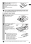 Page 31
29
Printed or fed paper is coated even when nothing is printed on the paper. Therefore, 
never reuse the printed or fed paper for printing. Reused paper may stick to the ink 
sheet, resulting in damage to the printer.
„Loading the Paper Cassette
Do not remove the paper cassette while feeding, printing, or ejection is in progress.
3Place the middle cover back to its 
original position.
zAfter pulling the middle cover down, slide it in 
the direction of the arrow until it clicks back into 
place.
zDo not...