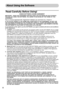 Page 10
8
About Using the Software
Read Carefully Before Using!
CANON SOFTWARE LICENSE AGREEMENT
IMPORTANT – READ THIS AGREEMENT BEFORE USING THE SOFTWARE ON THE CD-ROM IN 
THIS BOX. BY USING THE SOFTWARE, YOU AGREE TO BE BOUND BY THE TERMS OF THIS 
AGREEMENT.
This is a license agreement (the “Agreement”) between you and Canon Inc. (“Canon”).
IF YOU DO NOT AGREE TO THE TERMS AND CONDITIONS OF THIS AGREEMENT, DO NOT USE 
THE SOFTWARE PROGRAM ON THE CD-ROM (INCLUDING ALL SOUND AND IMAGE DATA) AND 
THE USER MANUAL...