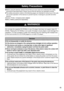 Page 13
11
zBefore using the devices, please ensure that you have read and understood the safety 
precautions described below. Always ensure that the devices are operated correctly.
zThe safety precautions noted on the following pages are intended to instruct you in the safe 
and correct operation of the devices to prevent injuries or damage to yourself and other 
persons.
Devices: Printer, Compact power adapter
Battery: Battery pack(sold separately)
Safety Precautions
 WARNINGS
Do not play the supplied...
