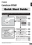 Page 11
English
Quick Start Guide Quick Start Guide
Setup and Scanning
Try the Additional Features
Check the Package Contents
Install the Software
Windows
Macintosh
Unlock the Scanning Unit
Connect the Scanner
Try Scanning
p.3
p.4
p.5
p.6
p.7
p.8
Using the Scanner Buttonsp.11
Scanning Filmp.12
Be sure to install the software programs before connecting the scanner 
to the computer!
Please read this guide before operating this scanner. After you finish reading this guide, store it in
a safe place for future...