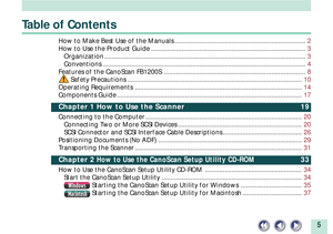 Page 55
Table of Contents
How to Make Best Use of the Manuals .........................................................................2
How to Use the Product Guide ......................................................................................3
Organization ................................................................................................................3
Conventions .................................................................................................................4...