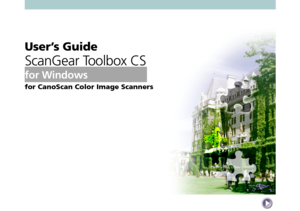 Page 11
User’s Guide
ScanGear Toolbox CS
for CanoScan Color Image Scanners
for Windows 