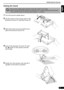 Page 7Positioning the Scanner
7
English
Setting the Stand
1Turn the scanner upside down.
2Lift the stand on the scanner back in the 
direction of arrow 
c and then arrow d. 
3Place the stands end around the front 
side of the scanner (arrow 
e). 
4Push to the direction of arrow f until 
the 
S marks on the scanner and the 
stand align.
5Slowly turn the scanner over and set it 
upright on the stand in position. 
• The scanner weighs approximately 2.0 kg. Be careful not to drop.
• Before setting the stand, make...