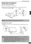 Page 24Vorbereiten des Scanners
3
Deutsch
Vorbereiten des Scanners
Lösen der Scannerverriegelung
1Ziehen Sie die Klebestreifen vom Scanner ab.
2Schieben Sie den Verriegelungsschalter auf der Unterseite des Scanners bis zur 
Markierung für Entriegelung ( ). 
Anschließen des Scanners
1Verbinden Sie den Scanner über das mitgelieferte USB-Schnittstellenkabel mit dem 
Computer.
• Den Scanner mit beiden Händen fassen. Den Scanner vor Fall schützen.
• Den Scanner vor Transport oder Umpositionieren stets verriegeln.
•...