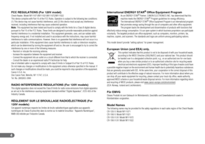 Page 44
FCC REGULATIONS (For 120V model)Check Reader, Model M111071/M111021/M111072/M111022
This device complies with Part 15 of the FCC Rules. Operation is subject to the following two conditions: 
(1) This device may not cause harmful interference, and (2) this device must accept any interference 
received, including interference that may cause undesired operation.
Note: This equipment has been tested and found to comply with the limits for a Class B digital device, 
pursuant to Part 15 of the FCC Rules....