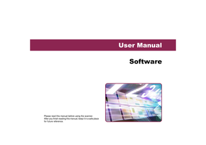 Page 100User Manual
Software
Please read this manual before using the scanner.
After you finish reading this manual, keep it in a safe place 
for future reference. 