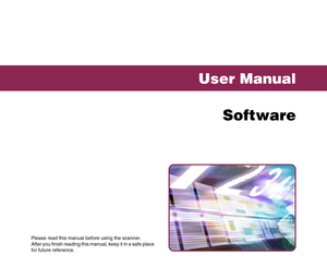 Page 107User Manual
Software
Please read this manual before using the scanner.
After you finish reading this manual, keep it in a safe place 
for future reference. 