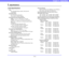 Page 19411-2
Chapter 11   Appendices
1.Specifications
❏Unit Specifications
Type
Pass-through desktop scanner with network 
compatibility
Operation Panel
8.4 TFT-LCD touch panel
SVGA (800 × 600 dot) display
Scanning Document Specifications
Width: 2 to 8 1/2 (50.8 mm to 216 mm)
Length: 2 1/8 to 14 (53.9 mm to 355.6 mm)
(up to 39.3 (1,000 mm) in Long Document mode)
Thickness:
(Feeding with Page Separation ON)
14 to 57 lb bond (52 g/m
2 to 209 g/m2)
(Feeding with Page Separation OFF)
11 to 57 lb bond (40 g/m
2 to...