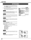 Page 3232
SETTING
SETTING MENU
Press the MENU button and the ON-SCREEN MENU will
appear.  Press the POINT LEFT/RIGHT buttons to select
SETTING  and press the SELECT button.  Another dialog
box SETTING MENU will appear. 
Press the POINT DOWN button and a red-arrow icon will
appear.  Move the arrow to the item that you want to set, and
then press the 
SELECT button to set it On or Off or press the
POINT LEFT/RIGHT button to adjust the value.  
1
2
Blue back
When this function is “On,” this projector will produce...