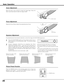 Page 2020
If a projected picture has keystone distortion, correct the image with KEYSTONE adjustment.
Basic Operation
•The arrows are blue when there is no correction.
•The arrows disappear at the maximum correction.
•The direction of the arrow being corrected turns light
blue.
•If you press the KEYSTONE button on the top control
or on the remote control unit once more while the
keystone dialog box is being displayed, the keystone
adjustment will be canceled.
Keystone Adjustment
Zoom Adjustment
Focus...