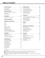 Page 22
Table of Contents
TRADEMARKS
Apple, Macintosh, and PowerBook are trademarks or registered trademarks of Apple Computer,Inc.
IBM, VGA, XGA, and PS/2 are trademarks or registered trademarks of International Business Machines, Inc.
Windows and PowerPoint are registered trademarks of Microsoft Corporation.
Each name of corporations or products in the owners manual is a trademark or a registered trademark of its respective
corporation.
Features and Design 8
Basic Operation 19Computer Input 24
Video...