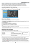 Page 5142
5. Using On-Screen Menu
Adjusting the Vertical Position of Image [Cinema position] (for Cinema only)
This feature adjusts the vertical position of the image when viewing video with Cinema aspect selected.
When “Cinema” is selected in “Aspect”, the image is displayed with black borders on the top and bottom.
Y ou can adjust the vertical position between top and bottom.
NOTE: This option is available only when “Cinema” is selected in A\
spect.
  Menu Descriptions & Functions [Setup]
Using Off Timer...