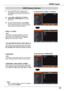 Page 43
VIDEO	Input

43

VIDEO	Input

VIDEO	System	Selection
1AV	System	Menu	(VIDEO	or	S-VIDEO)
AV	System	Menu	(COMPONENT)
2
If the projector cannot reproduce proper video image, select a specific broadcast signal format from among PAL, SECAM, NTSC, NTSC	4.43, PAL-M and PAL-N.
PAL/SECAM/NTSC/NTSC4.43/PAL-M/PAL-N
The projector automatically detects an incoming video signal, and adjusts itself to optimize its performance.
If the projector cannot reproduce proper video image, select a specific component video...