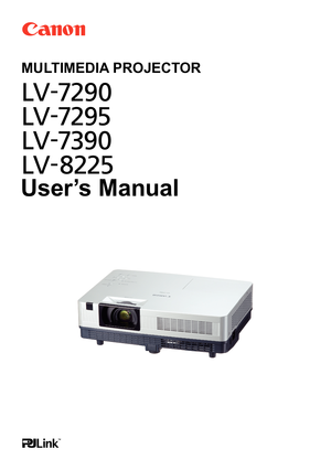 Page 1
MULTIMEDIA PROJECTOR
User’s Manual 