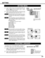 Page 3131
SETTING
SETTING MENU
Press the MENU button and the ON-SCREEN MENU will
appear.  Press the POINT LEFT/RIGHT buttons to select
SETTING  and press the SELECT button.  Another
dialog box SETTING Menu will appear. 
Press the POINT DOWN button and a red-arrow icon will
appear.  Move the arrow to the item that you want to set, and
then press the 
SELECT button to set it On or Off.  
1
2
Blue backWhen this function is in the On position, this projector
will produce a blue image instead of the video noise on...