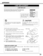 Page 3737
APPENDIX
LAMP REPLACEMENT
LAMP REPLACE
When the life of the Projection Lamp of this projector draws to an end,
the LAMP REPLACE indicator lights yellow.  If this indicator lights
yellow, replace the projection lamp with a new one promptly.
Follow these steps to replace the lamp assembly.
LAMP
ASSEMBLYHANDLE LAMP COVER
ORDER REPLACEMENT LAMP
Replacement Lamp can be ordered through your dealer.  When ordering a Projection Lamp, give the
following information to the dealer.

Model No. of your projector...