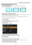 Page 4031
3. Projecting an Image (Basic Operation)
 Correcting Keystone Distortion
Correcting Keystone Distortion
If the screen is tilted vertically, keystone distortion becomes large. Proceed with the following
steps to correct keystone distortion
Adjusting with the Auto Keystone Function
The  Auto  Keystone  correction  feature  will  correct  the  vertical  distortion  of  a  projected  image  on  the  screen.  No 
special operation required. Just put the projector on a flat surface.
TIP: Even	when	the	menu...