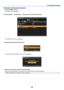 Page 5142
To disable the Password function:
1. Press the MENU button.
  t he menu will be displayed.
2.  Select [Setup] 
→ [Installation] 
→ [Password] and press the OK button.
  t
he Off/On menu will be displayed.
3.  Select [Off] and press the OK button.
  t he Password Confi rmation screen will be displayed.
4. Type in your password and press the OK button.
  When the correct password is entered, the Password function will be disabled.
NOTE: If you forget your password, contact your dealer.
4. Convenient...