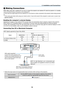 Page 23

. Installat  on and Connect  ons
❷ Making Connections
NOTE:  When  using  with  a  notebook  PC,  be  sure  to  connect  the  projector  and  notebook  PC  while  the  projector  is  in  standby 
mode and before turning on the power to the notebook PC.
In most cases the output signal from the notebook PC is not turned on unless connected to the projector before being powered 
up.
*
  If the screen goes blank while using your remote control, it may be the result of the...