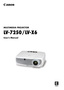 Page 1MULTIMEDIA PROJECTOR
LV-7250/LV-X6
User’s Manual
E
English 