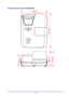 Page 70 
— 64— 
Projector Dimensions(LV-WX300UST) 
   