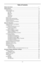 Page 4iii
Table of Contents
Safety Instructions ........................................................................\
...............................1
Getting Started ........................................................................\
......................................17
Packing Checklist ..............................................................................................................................17
Views of Projector Parts...