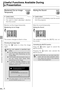 Page 7676
USEFUL FUNCTIONS AVAILABLE DURING A PRESENTATION
Useful Functions Available During 
a Presentation
Blackened Out an Image 
Temporarily
XUseful when:
XYou finished the presentation.
XYou want to divert attendees attention
from the screen.
Blacken out the image temporarily.
Blackening out an Image
The screen changes to black or blue.
Showing the Image Again
Press the   button to show the image
again.
Muting the Sound
XUseful when:
XYou want to immediately mute the sound
from the projector.
Mute the...