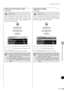 Page 9191
SETTING UP FUNCTIONS FROM MENUS
Setting Display Status
Adjusting the Total Number of Dots
[Total dots]
You can select the total number of dots in the
horizontal direction. Adjust the number of dots
when the image distorts or noise is displayed on
the screen at both sides.
T
T
T
Press the [MENU] button when you finish.
Adjusting the Tracking
[Tracking]
You can fine-tune the timing for generating an
image from the image signal. Adjust the tracking
when the image flickers or distorts.
T
T
T
Press the...